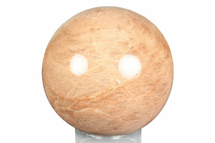 Polished Peach Moonstone Sphere - Madagascar #245984